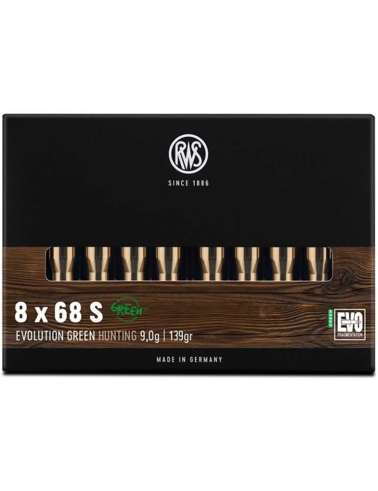 RWS 8x68 S EVO Green 139 gr sans plomb