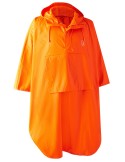 Poncho imperméable orange de chasse Hurricane Deerhunter