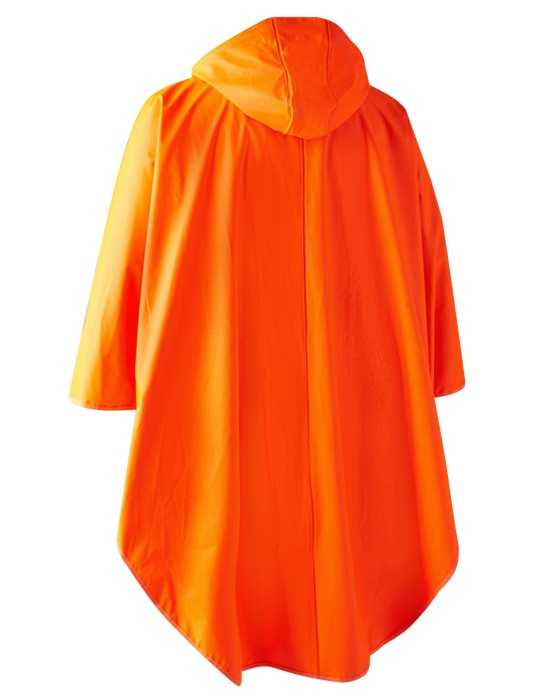 Poncho imperméable orange de chasse Hurricane Deerhunter
