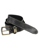 Ceinture Prestwick noir en cuir Pinewood
