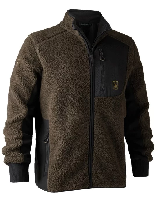 Veste marron Rogaland en fibre de velours Deerhunter