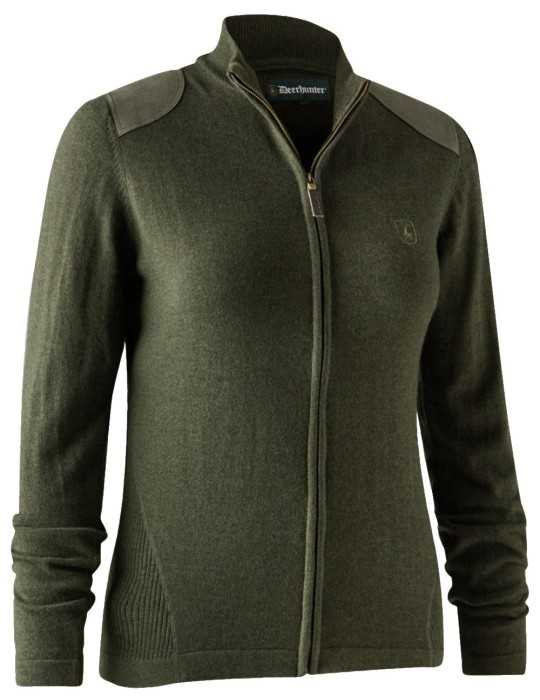Cardigan vert Darlington pour femme Deerhunter