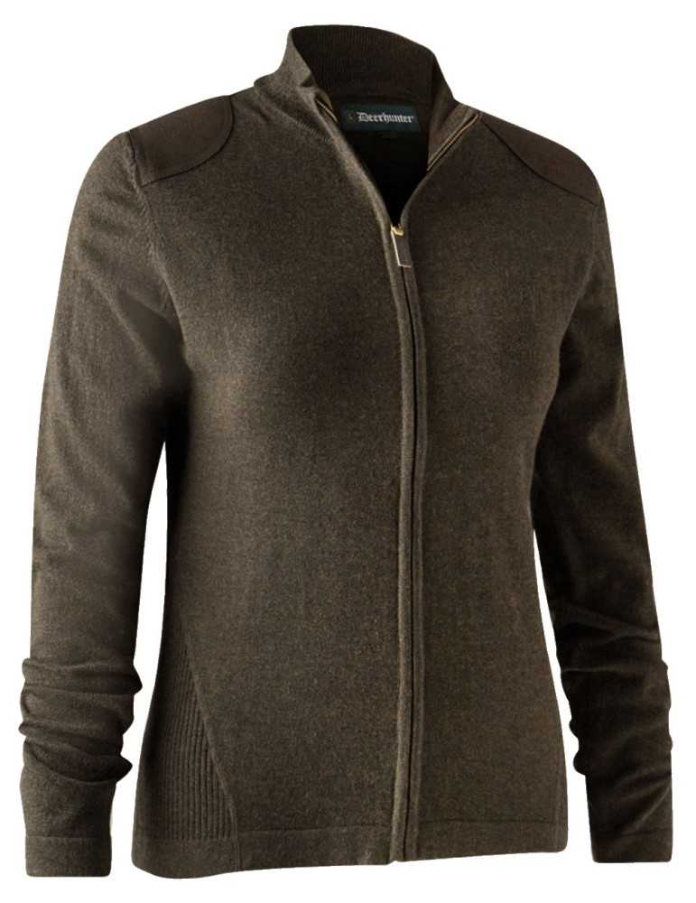 Cardigan marron Darlington pour femme Deerhunter