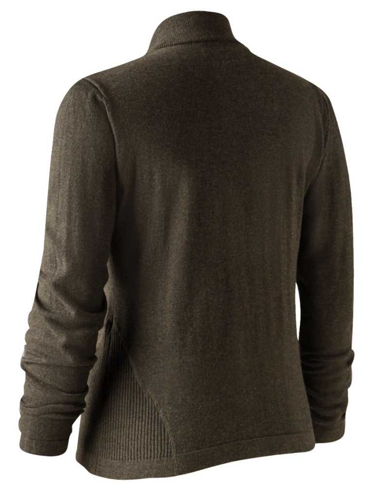 Cardigan marron Darlington pour femme Deerhunter