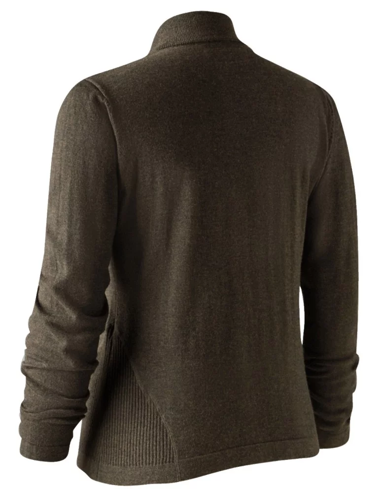 Cardigan marron Darlington pour femme Deerhunter