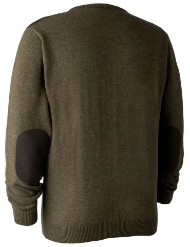 Pull marron en tricot à col rond Sheffield Deerhunter 2