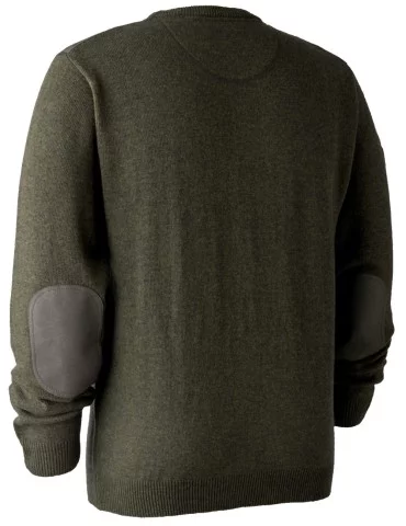 Pull vert en tricot à col rond Sheffield Deerhunter 2