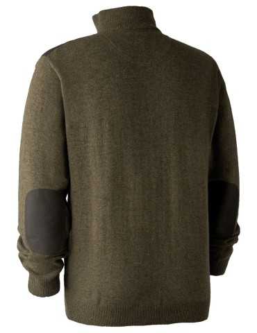 Pull marron à col avec fermeture à glissière Sheffield Deerhunter 2