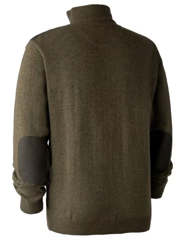 Pull marron à col avec fermeture à glissière Sheffield Deerhunter 2