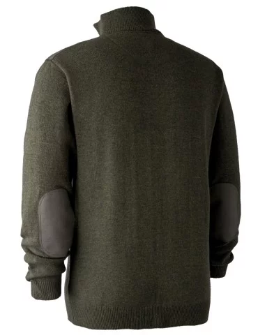 Pull vert à col avec fermeture à glissière Sheffield Deerhunter 2