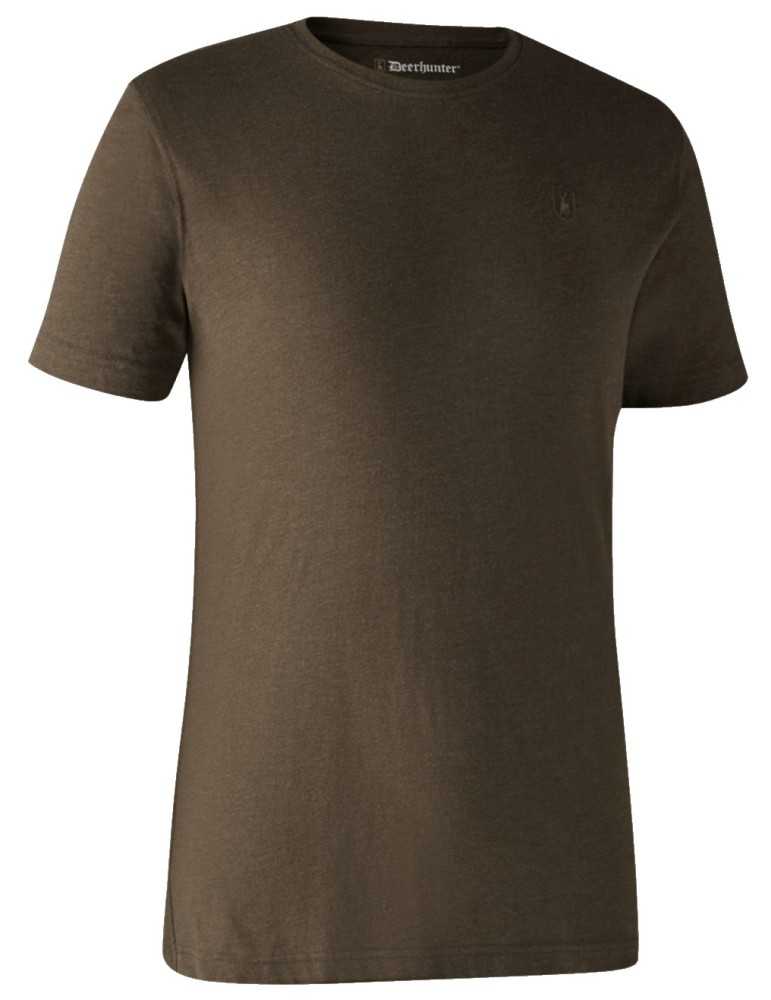 Lot de 2 t-shirts basiques marron et noir Deerhunter