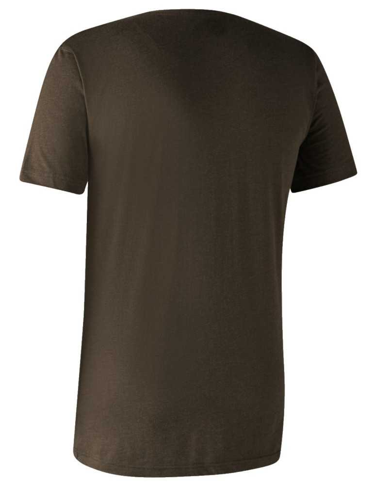 Lot de 2 t-shirts basiques marron et noir Deerhunter