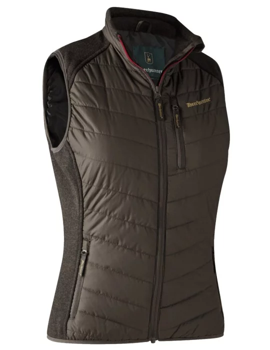 Gilet marron matelassé lady Caroline Deerhunter