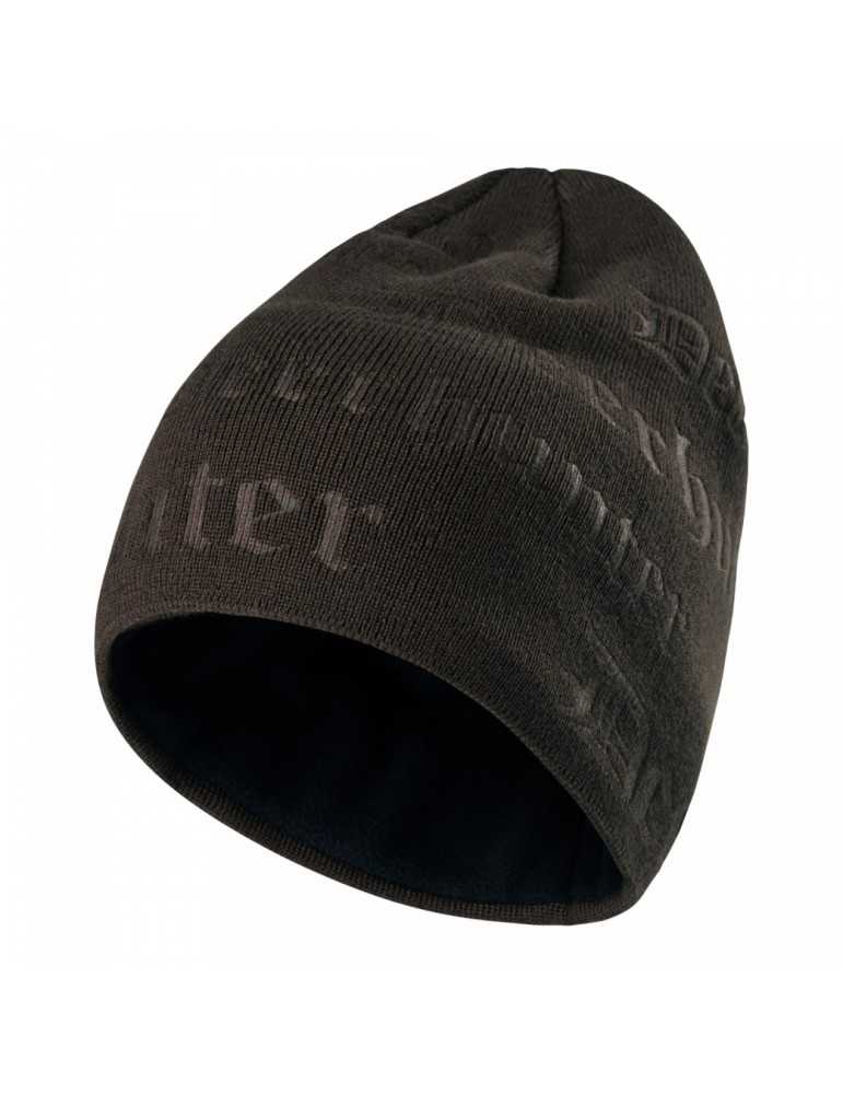 Bonnet marron avec logo en relief Deerhunter