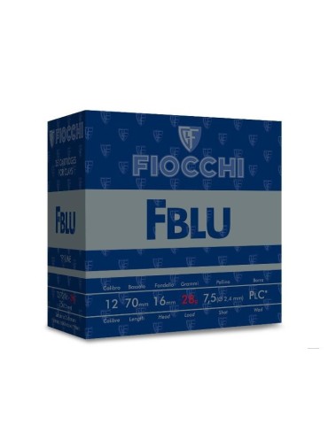 Fiocchi F Blue trap C.12/70- 28gr.* cartouches chasse