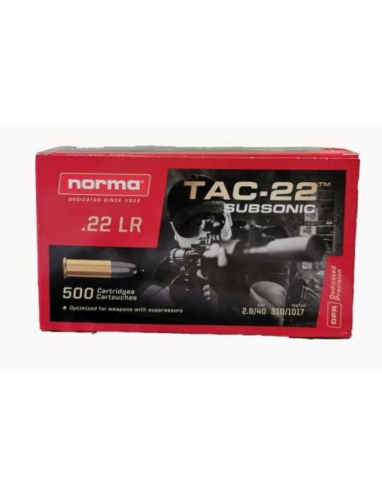 Norma .22 LR Subsonic-22 lot de 500*