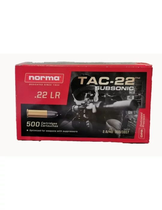 Norma .22 LR Subsonic-22 lot de 500*