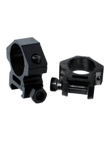 Collier RTI rail Picatinny ou Prismatique pour montage lunette