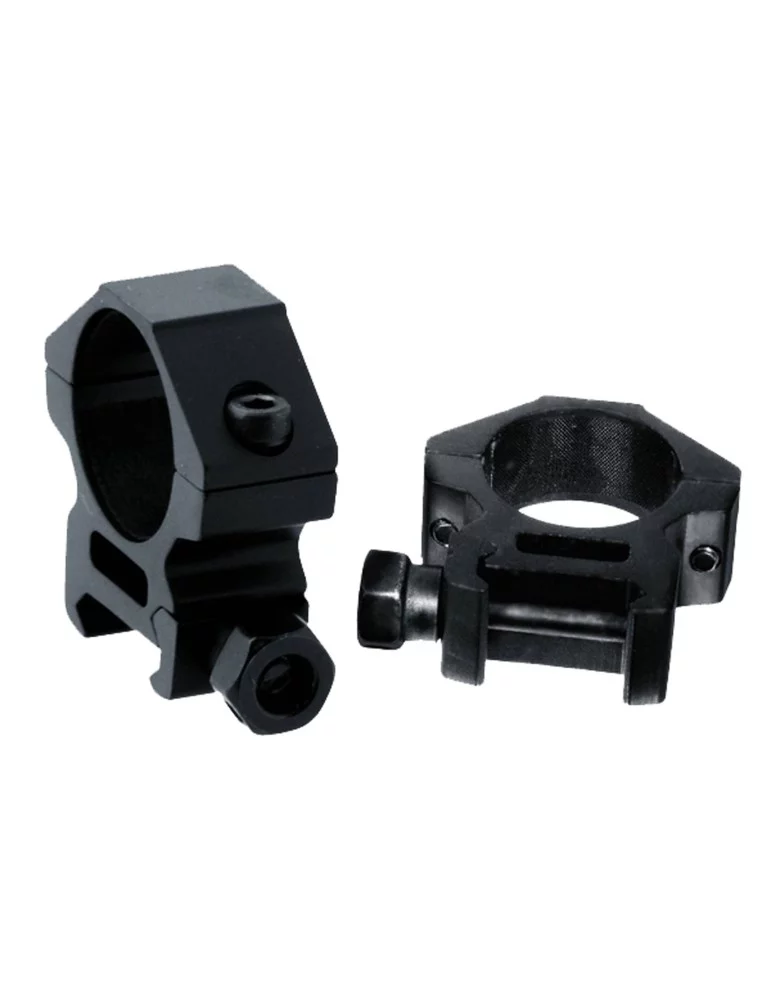 Collier  RTI rail Picatinny ou Prismatique pour montage lunette