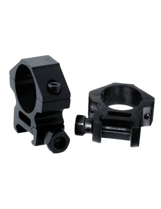 Collier  RTI rail Picatinny ou Prismatique pour montage lunette