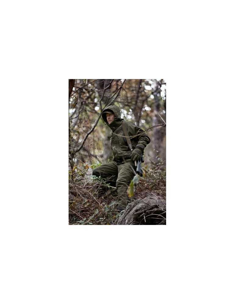 Veste kaki longue de chasse Muflon Deerhunter