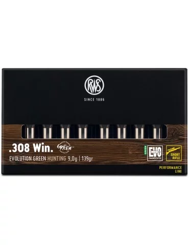 RWS .308 Win. EVOLUTION GREEN Short Rifle 9,0g