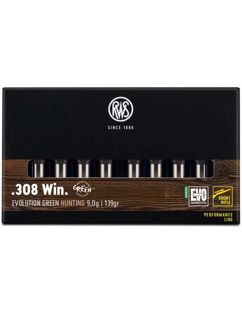 RWS .308 Win. EVOLUTION GREEN Short Rifle 9,0g