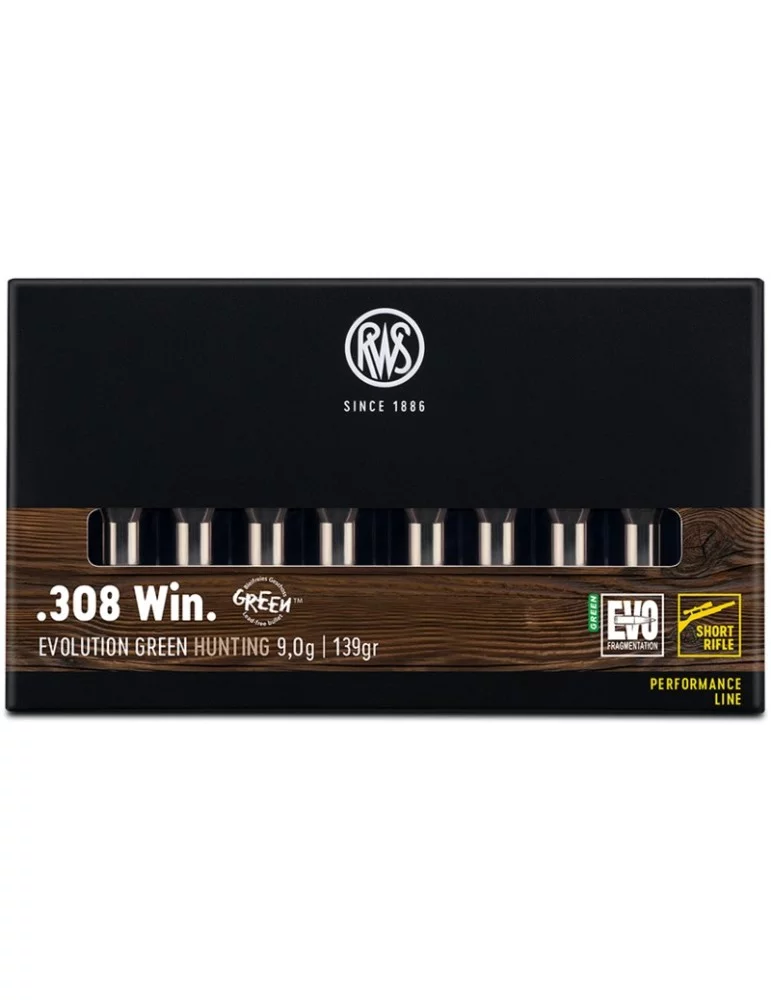 RWS .308 Win. EVOLUTION GREEN Short Rifle 9,0g