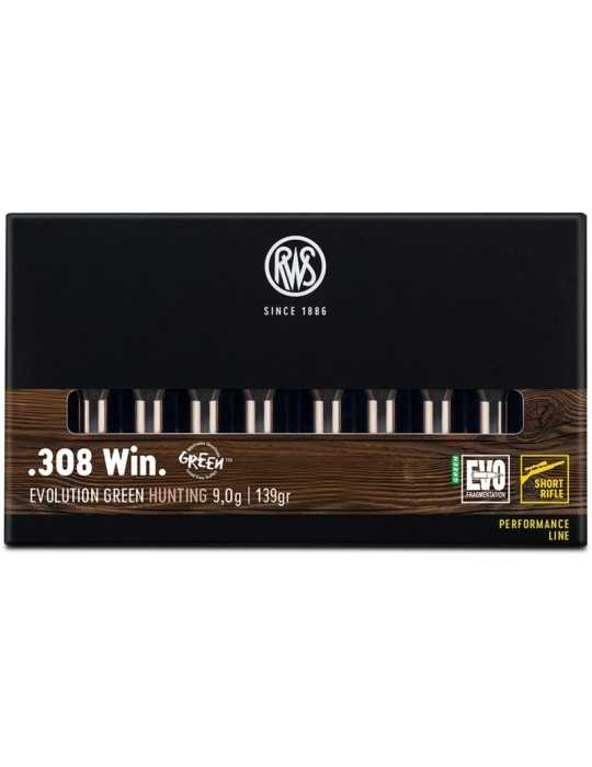RWS .308 Win. EVOLUTION GREEN Short Rifle 9,0g