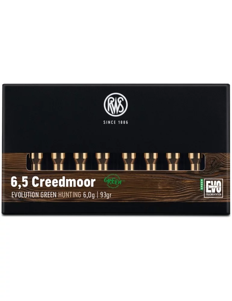 RWS 6,5 CREEDMOOR EVOLUTION GREEN 6,0G
