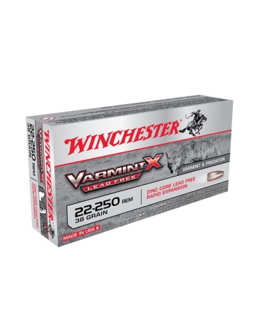 Winchester .22-250 Rem. Varmint x Lead Free 38 gr