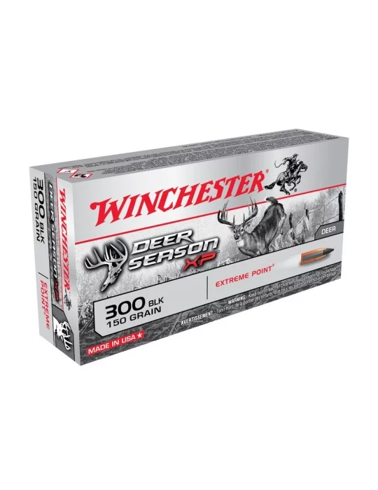 Winchester .300 BLK. Extreme point 150 gr