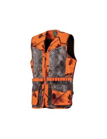 Gilet camo orange/forest spécial calibre 20 Treeland