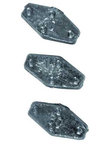 Plomb hexagonal à crans sous blister