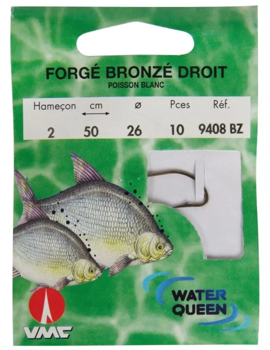 Hameçon monté forgé bronzé droit Water Queen