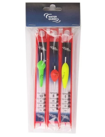 Lot de 3 lignes montées initiation truite Water Queen
