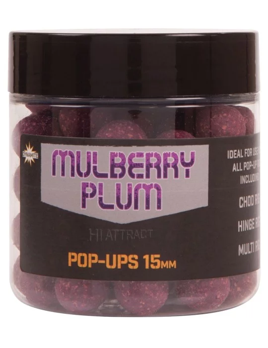 Bouillettes carpe Mulberry plum pop-ups Dynamite Baits
