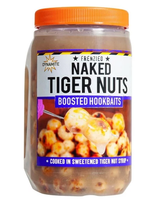 Hookbaits boostés naked tiger nuts Dynamite Baits