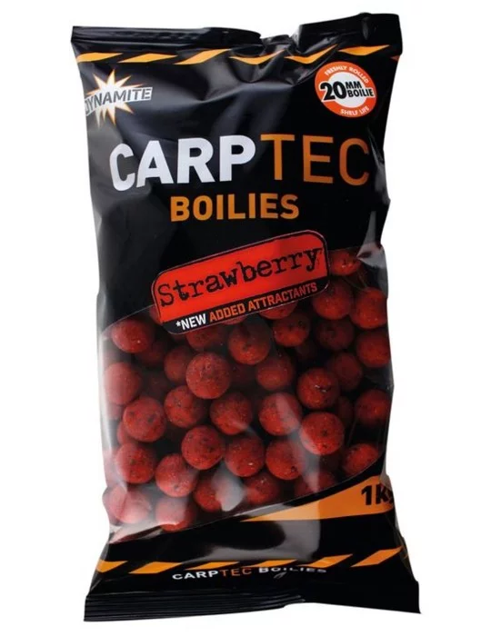 Bouillettes Carp-tec strawberry Dynamite baits