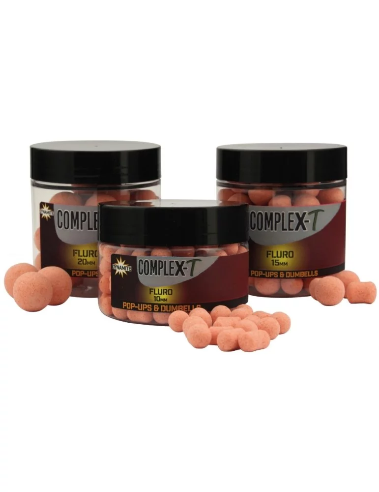 Bouillettes flottantes fluro pop-ups Complex-T Dynamite Baits