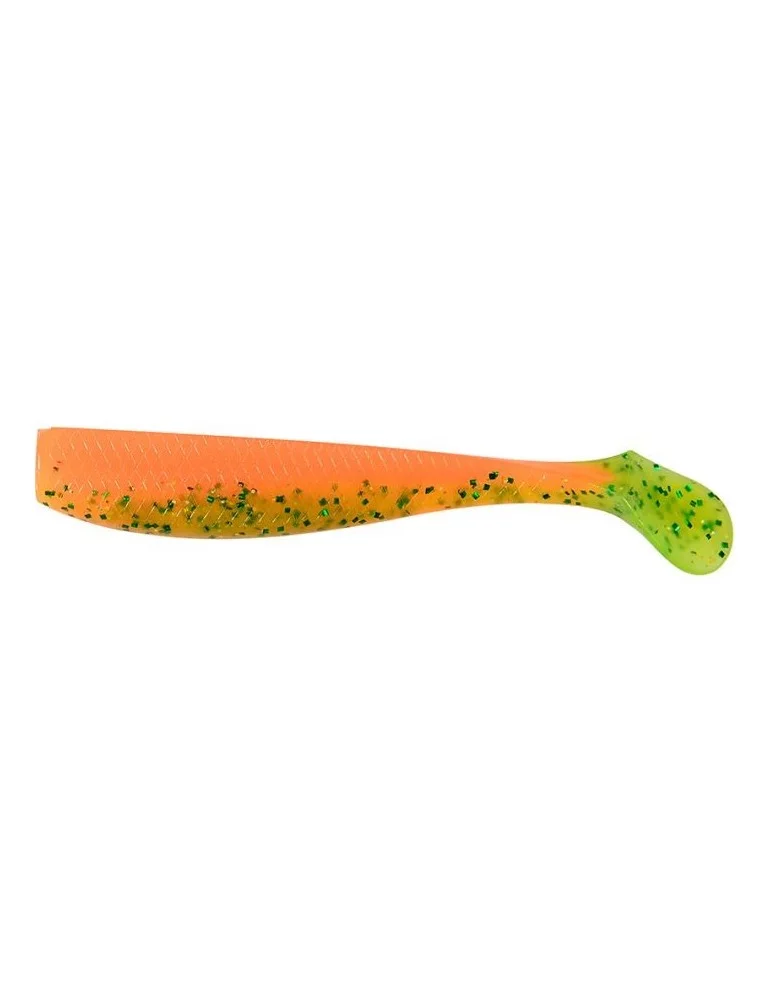 Leurre Souple Madness Bakuree Shad KB 8CM ORANGE GREEN - Natusport