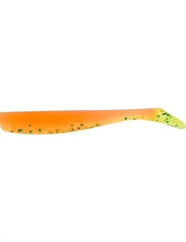 Leurre Souple Madness Bakuree Shad TAIL 6,3CM ORANGE GREEN - Natusport