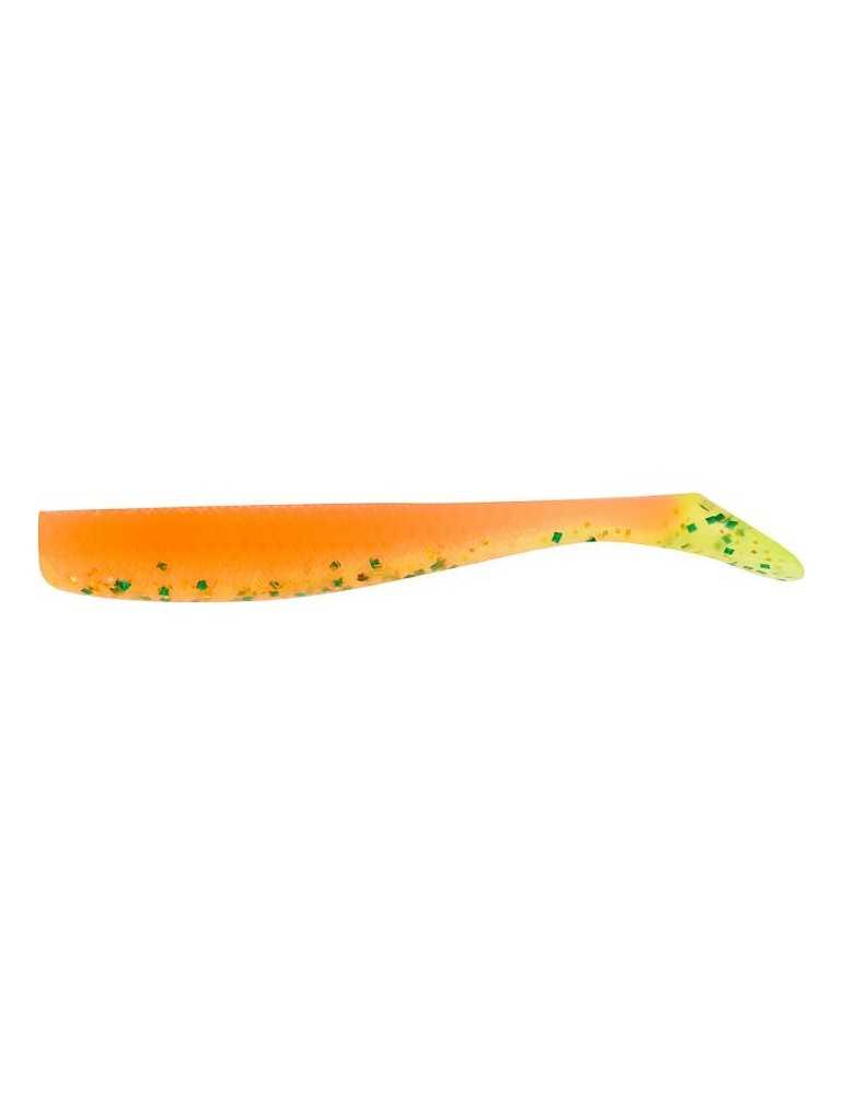 Leurre Souple Madness Bakuree Shad TAIL 6,3CM ORANGE GREEN - Natusport