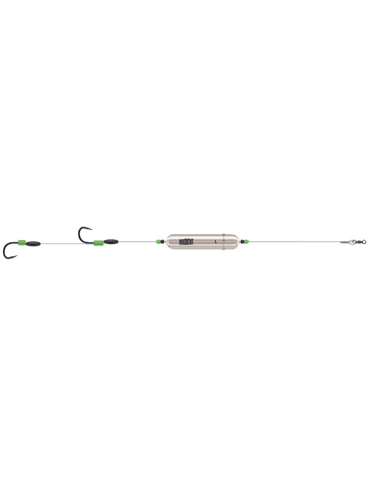 Bas de ligne adjusta profi River rigs "worm & squid" Madcat