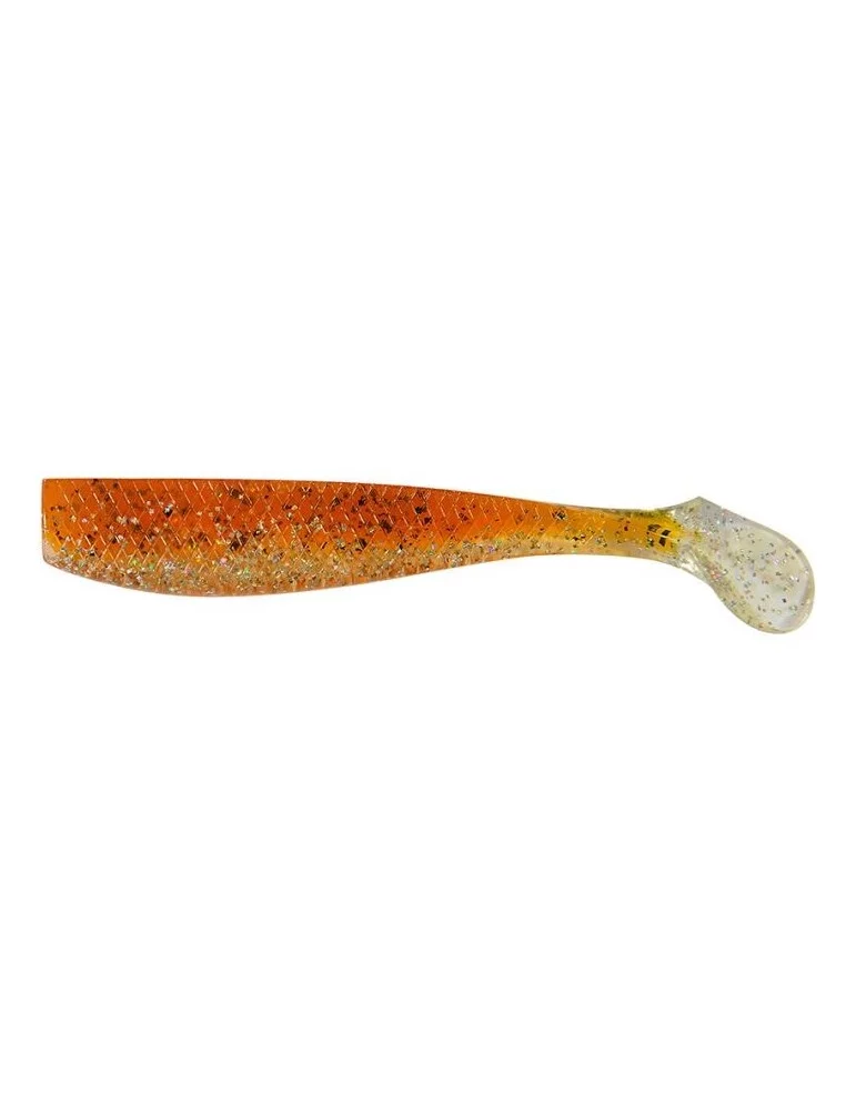 Leurre Souple Madness Bakuree Shad KB 8CM ORANGE GREEN - Natusport