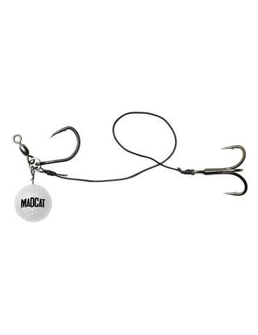Bas de ligne Golf ball snap-on vertiball rig Madcat