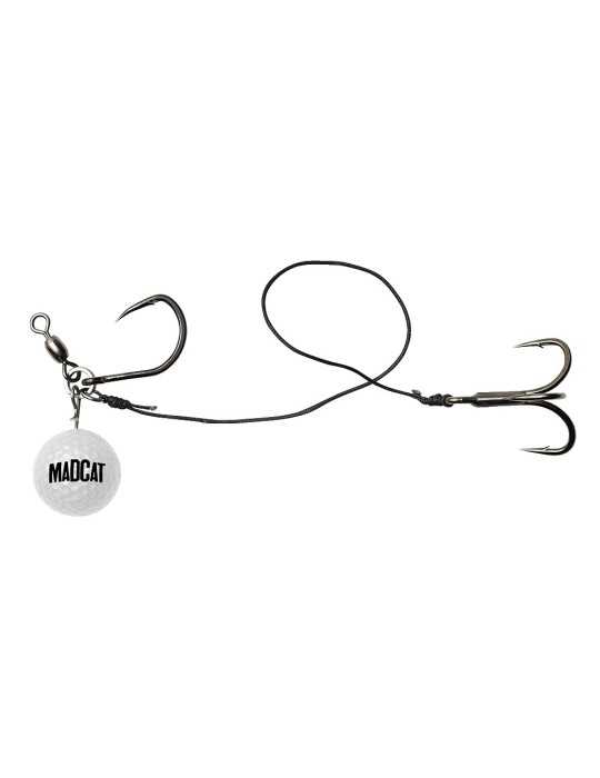 Bas de ligne Golf ball snap-on vertiball rig Madcat