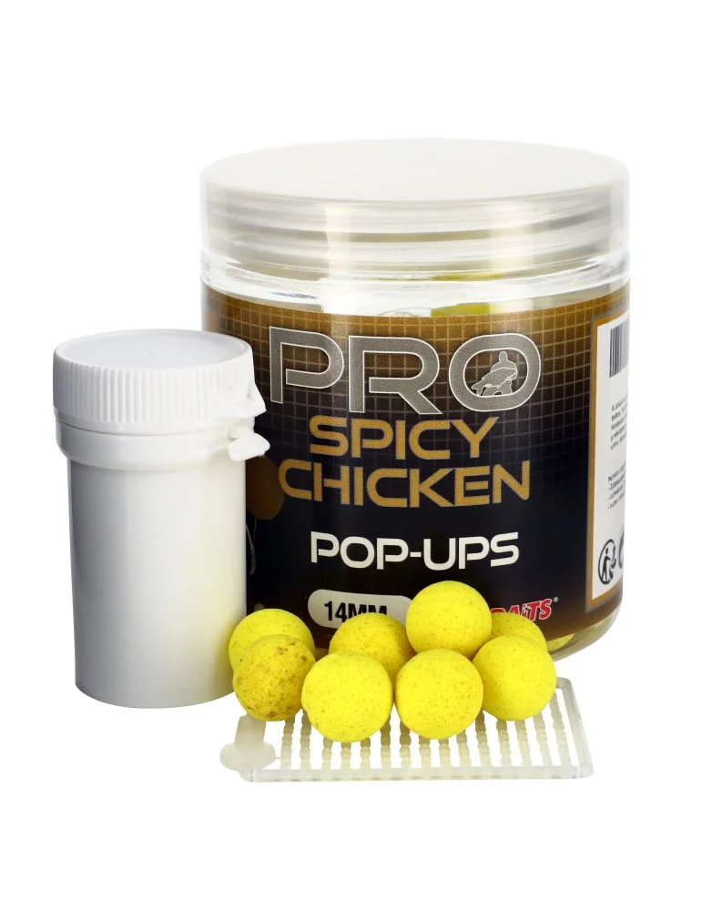 Bouillette Flottante Starbaits Pro Spicy Chicken Pop Up 14Mm 60G - Natusport