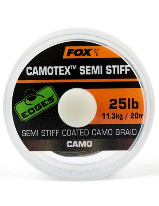 Tresse à bas de ligne camotex semi-stiff camo Fox