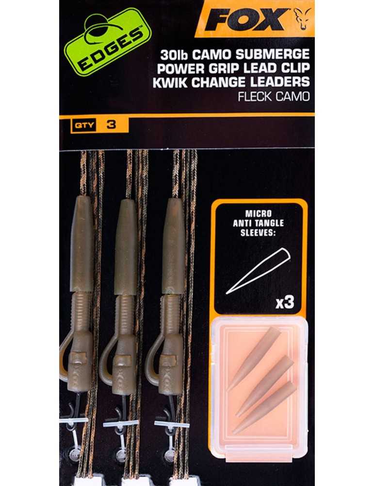 Submerge camo leader lead clip kwik change Fox
